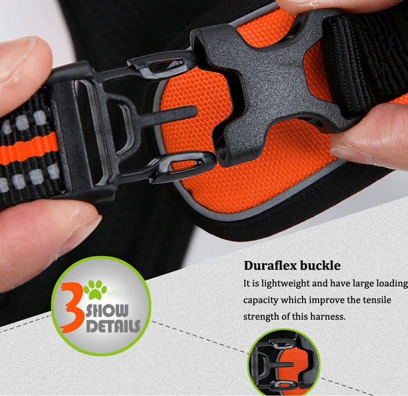 SGODA No Pull Dog Harness with Handle Reflective, Small, Green Small Chest 17-22" - PawsPlanet Australia