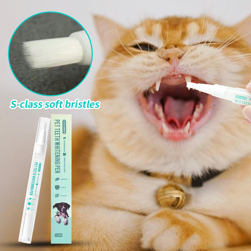 Pet Toothbrush Pen | Whitening Pen for Dog Teeth | 5 ml Stain Remover, Repair of Fresh Teeth | Brushes for Cats and Puppies