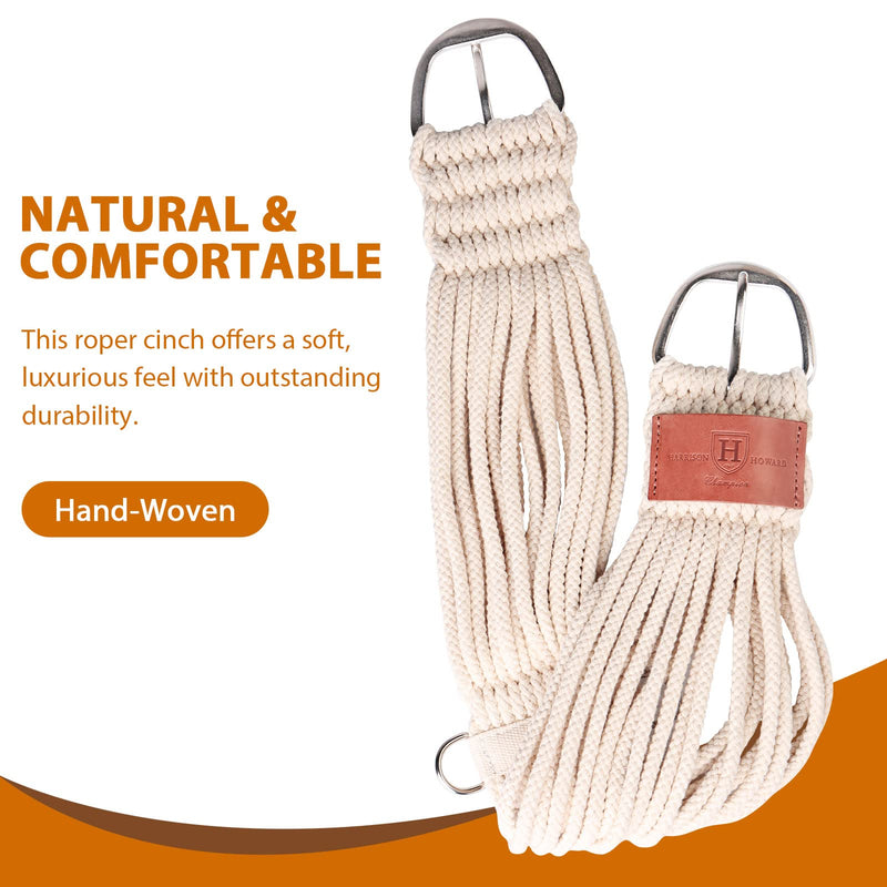 Harrison Howard 24 Strand Roper Western Cinch for Horses 32" - PawsPlanet Australia