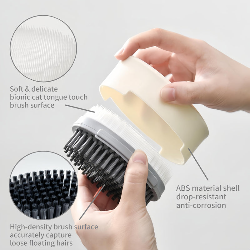 Soft Cat Brush, Double-Sided Cat Tongue Brushes with 1000+ Gentle Serrations, Mimicking Maternal Lick & Soothing Massage for Sensitive Cats, 2-in-1 Grooming Brush to Remove Loose Fur & Calm Stress - PawsPlanet Australia