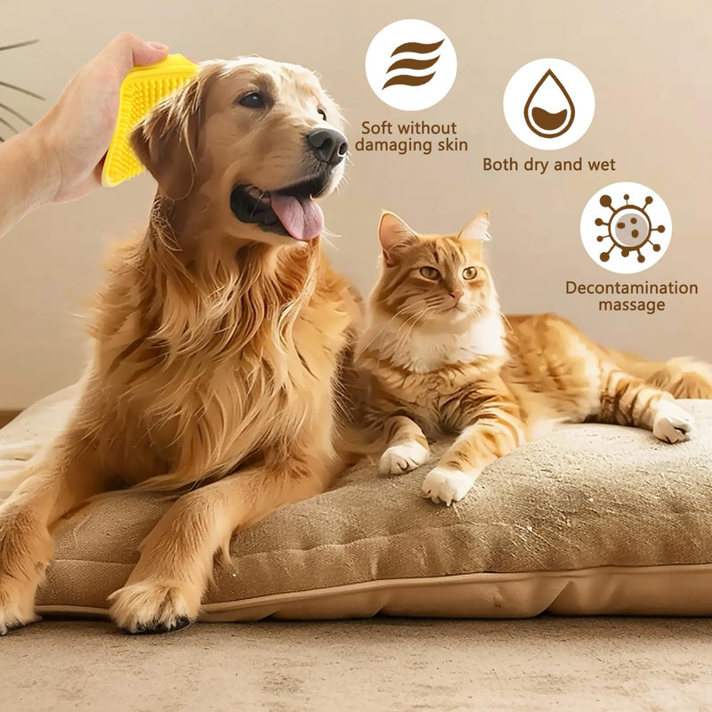 Cat Comb, Cat Grooming Brush, Self-Cleaning Flea Comb, Multi-Functional Pet Comb,Suitable for Pet Massage, Cleaning And Hair Removal - PawsPlanet Australia