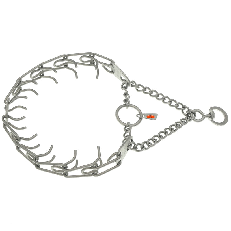 Herm Sprenger Matte Stainless Steel Scratch Resistant Dog Collar with Swivel D-Ring Training Collar for Small Dogs Made in Germany (16in x 2.25mm (Neck Size up to 13 in) | Matte) 16in x 2.25mm (neck size up to 13 in) | Matte