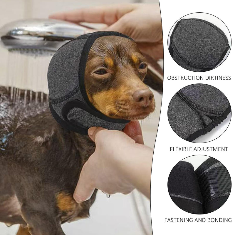 1 Piece Of Dog Earmuffs And 4 Socks, Waterproof And Anti-Fright, Pet Swimming And Bathing Headgear, Safety Protection Accessories.