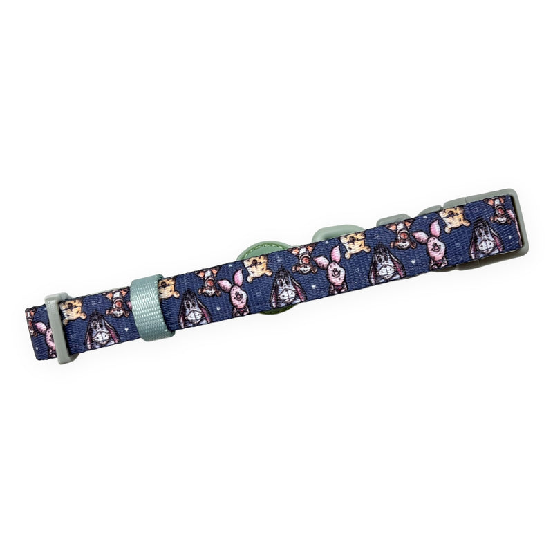 Pawsome Paws Boutique Winnie + Friends Medium Adjustable Disney Collar with Soft Lining and Secure D-Ring - PawsPlanet Australia