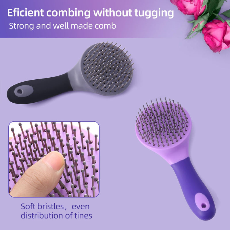 Equine Mane & Tail Combs Horse Brush Shedding Brush Grooming Tool for Horse (Gray) Gray - PawsPlanet Australia