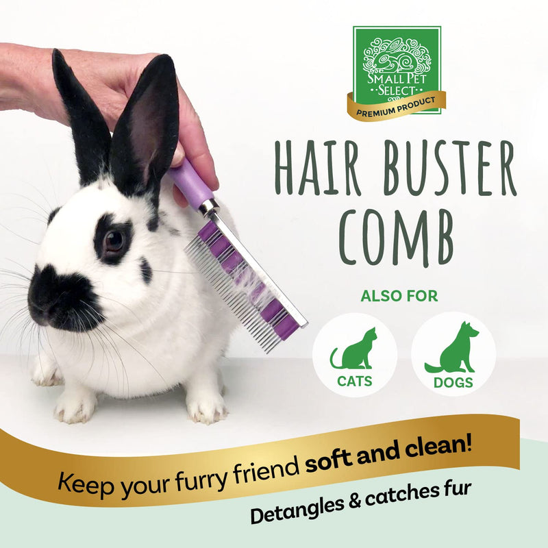 Small Pet Select – Hair Buster Comb for Rabbits, Guinea Pigs & Small Pets | Gentle, Efficient Grooming Tool for Removing Loose Hair & Reducing Shedding
