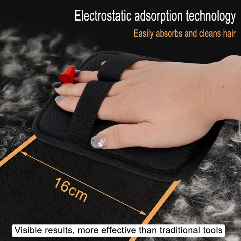Pet Hair Removal Glove, Electrostatic Pet Hair Removal Gloves, Washable Reusable Dogs Cats Hair Gloves for Furniture, Bed, Sheets, Couch, Clothes, Carpet, Car Seat, Pet Grooming, Curtain 2PCS 2 - PawsPlanet Australia
