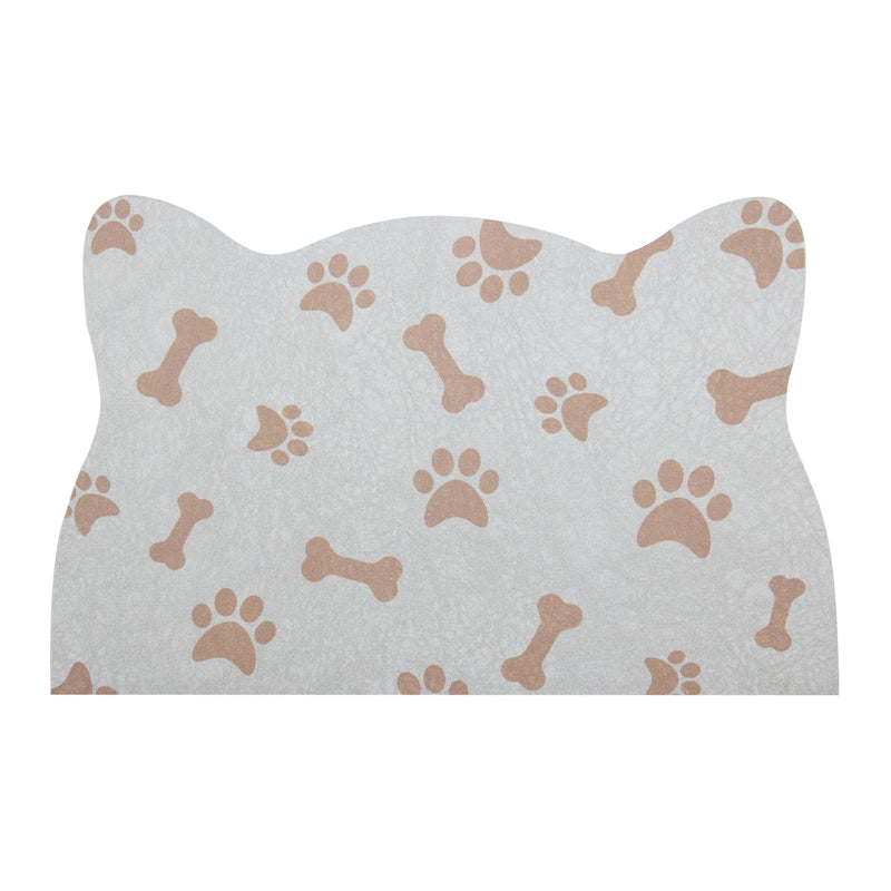 YCT Cat Food Mats, Dog Food Mat, Cat Food Mat No Slip Cat Mat for Food and Water, 11.8"x18.1" Beige 18.1 x 11.8 inches Beige(Cat-Shaped) - PawsPlanet Australia