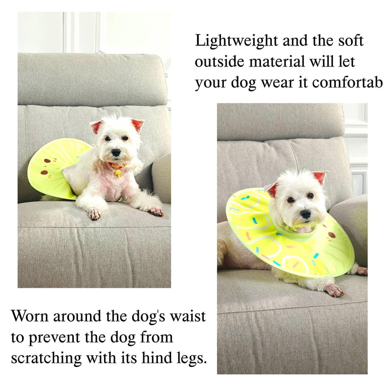 Soft Pet Recovery Collar for Cats and Small Dogs Comfortable Lightweight Collar with Comb Alternative Prevents Licking and Scratching, Allows Normal Eating and Vision, Adjustable and Durable