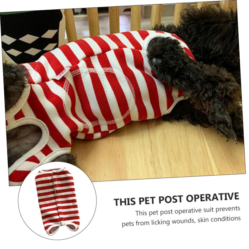 PartyKindom Dog Body Weaning Suit with Buttons, Breathable, Full Protection for Male and Female Dogs, Prevents Licking and Scratching in Wound Healing, Durable and Easy to Take Off