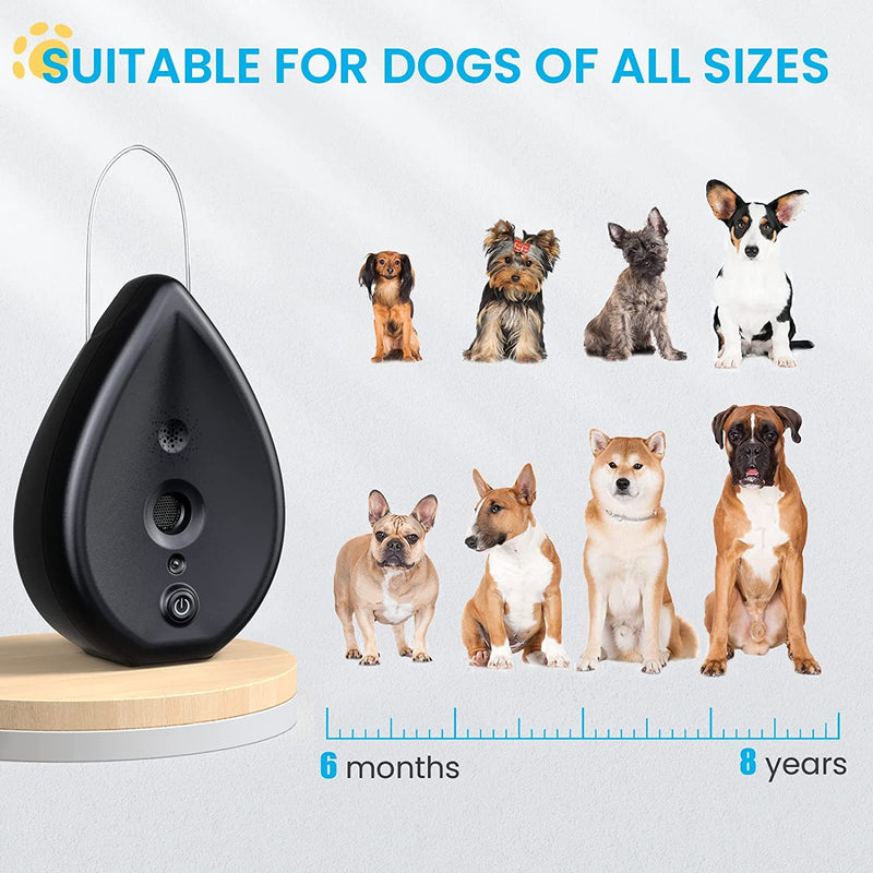 MODUS Automatic Anti Barking Device, Bark Box Ultrasonic Barking Control Device 3 Modes AI Recognition Indoor Outdoor Dog Bark Deterrent, Neighbors Dog Silencer to Stop Dogs from Barking