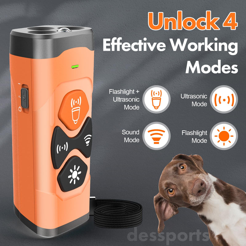 Anti Barking Device for Dogs - Dog Bark Deterrent Devices 50FT Range - Ultrasonic Dog Bark Deterrent for Stopping Bad Behavior - Rechargeable Anti Barking Device for Own or Neighbour's Dog - PawsPlanet Australia