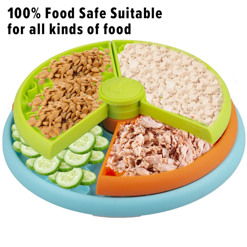 Slow Feeder Dog Bowl 3 Levels, Reduces Boredom and Anxiety Dog Food Puzzle Feeder, Non-Slip Interactive Dog Feeder, Suitable for Small/Medium/Larger Dogs Orange - PawsPlanet Australia