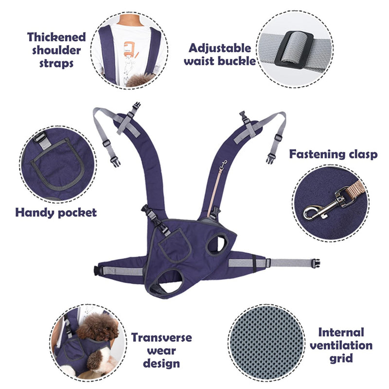 Pet Backpack Carrier, Pet out Backpack for Cat&Dog, Dog Travel Bag with Breathable Mesh, Adjustable Carrier for Small&Medium-sized Pets, Legs-out Easy-Fit Dog Carrier for Traveling, Cycling, Hiking M - PawsPlanet Australia