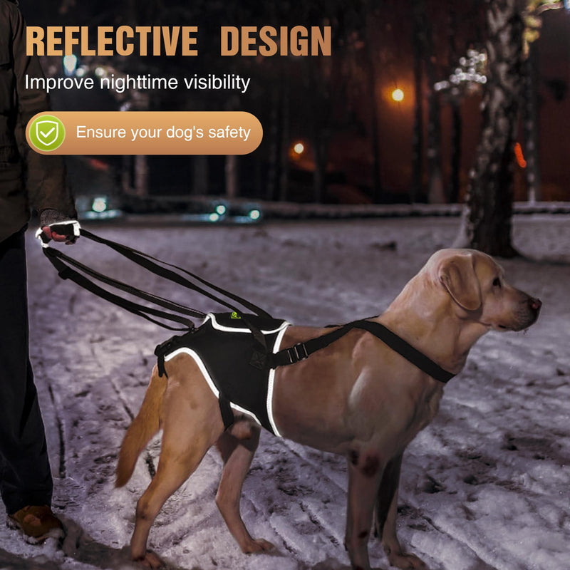 Dog Lift Harness for Extra Large Dogs, Dog Harness with Handle for Lifting, Dog Back Leg Support Harness for Weak Hind Legs to Prevent Dogs from Falling, Breathable and Comfortable, Easy to Wear- XL Hind Leg Sling - PawsPlanet Australia