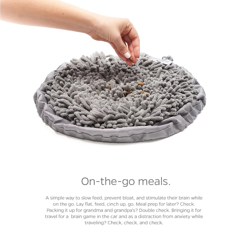 Pet Parents® Forager® Bowls, Slow Feeder Dog Bowls with SoftSnout™ & Non-Slip Backing Technology, Dog Feeder Mat & Snuffle Mat for Large Dogs and Small Dogs (Forest Modern Grey) Forest Modern Grey - PawsPlanet Australia
