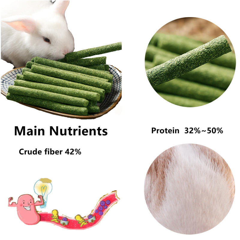 Bunny Chew Stick Rabbit Toy Treat 140g 4 in 1 Molar Stuff Organic Natural Snack Apple Branch Sweet Bamboo Timothy Hay Alfalfa Food Clean Teeth Hamster Chinchilla Parrot Gerbil Squirrel 140g (4 in 1)