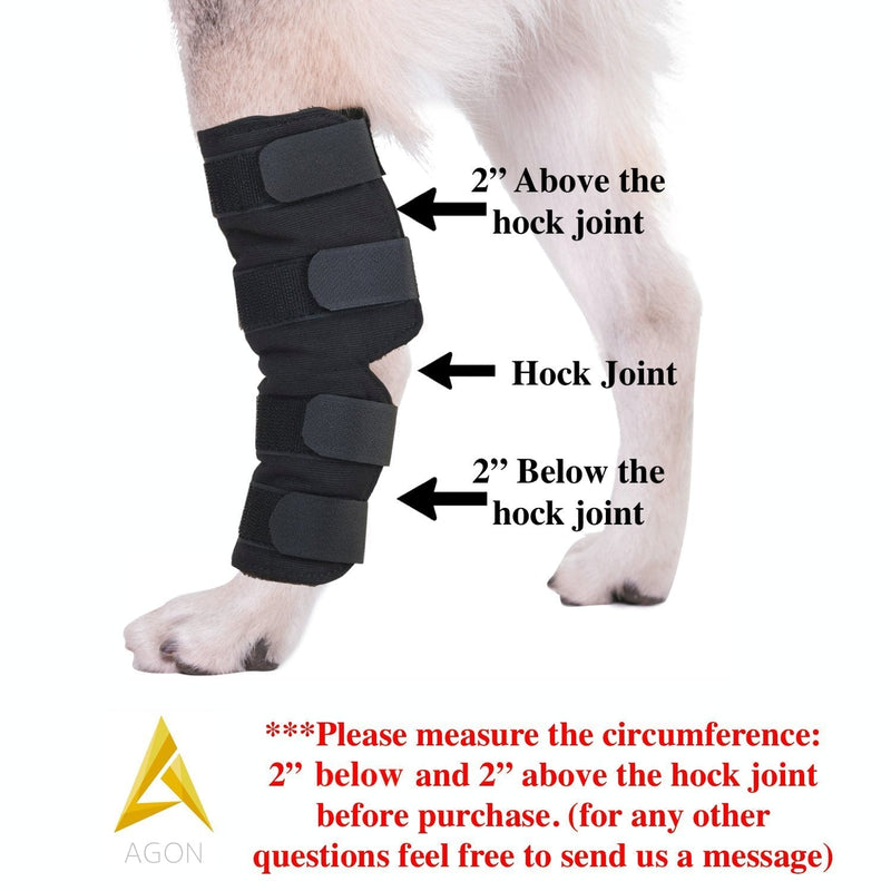 AGON® Canine Dog Hock Brace Rear Leg Joint Wrap Protects Wounds as They Heal, Compression Wrap, Heals and Prevents Injuries and Sprains Helps with Loss of Stability Caused by Arthritis Small - PawsPlanet Australia