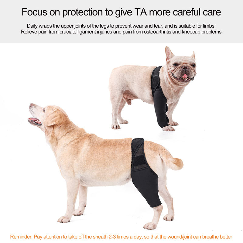 Hip Joint Bandage for Dogs, Knee Brace for Dogs Made of Breathable and Elastic Fabric, Wear-resistant Hip Bandage for Dogs Made of Breathable and Elastic Fabric for the Limbs Black M