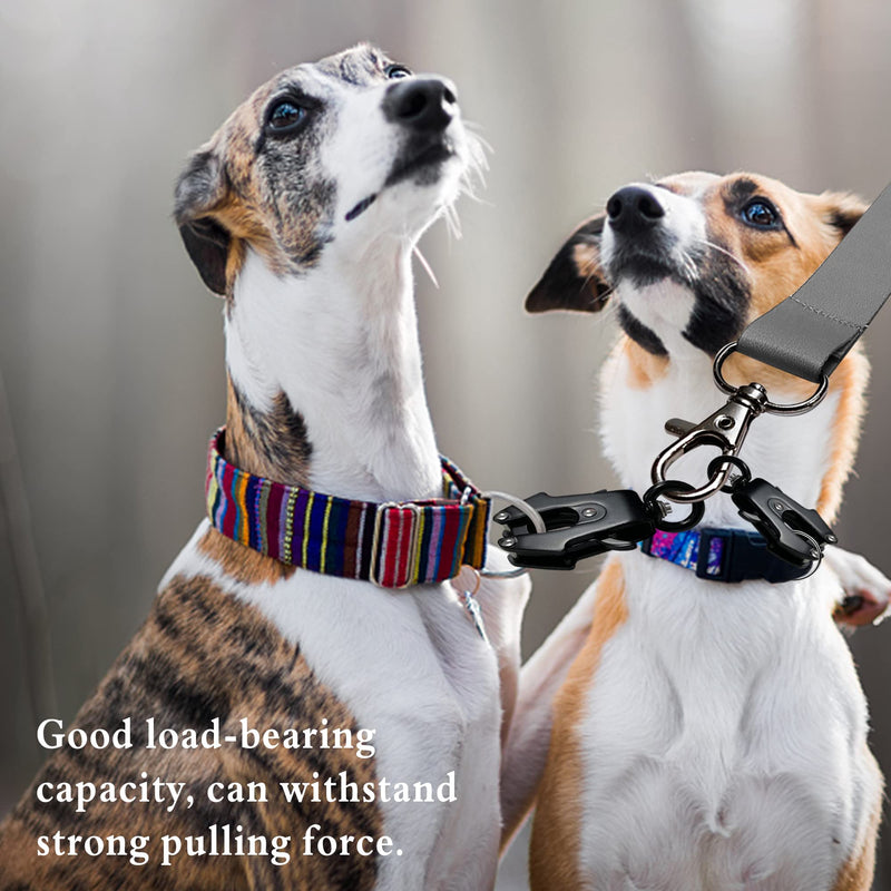 2 Pcs Frog Clip Dog Leash Clasp 360 Degree Swivel Clip Heavy Duty Quick Release and Locking Dog Leash Buckle for Linking Pet Collar (Small) Small - PawsPlanet Australia