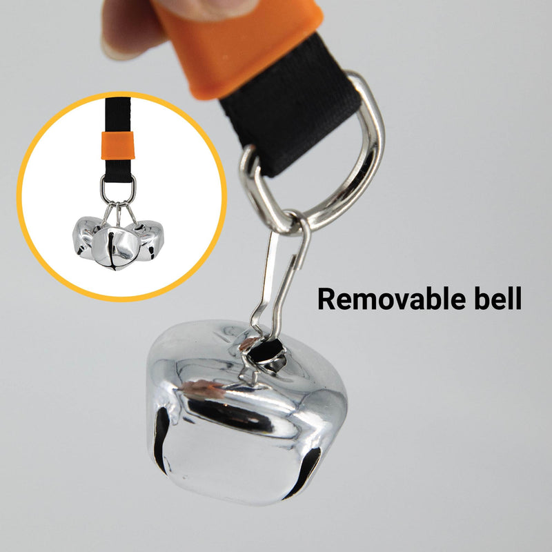 SVD.PET Puppy Bell Doorbell, Dog Bell for Potty Training, Attached to doorknob or Anywhere Near The Door, Length and Height Adjustable (Black) 1-PACK Black - PawsPlanet Australia