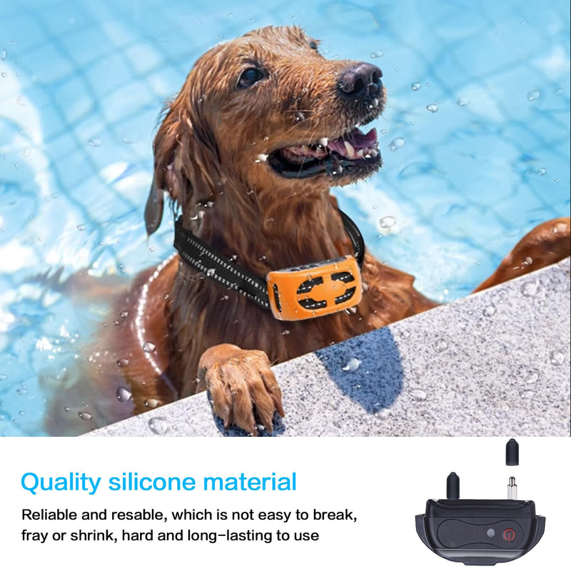 Shock Collar Rubber Tips for Dog,24 Pieces Column Conductive Rubber Sleeve Prong Collar Cover Training Collar Replacement Parts for Dog Shock Collar Prongs or Anti Bark Collars (13 mm) 13mm - PawsPlanet Australia