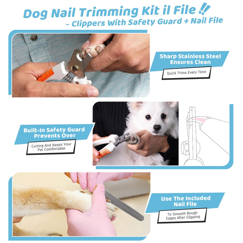Pet Steam Brush for Dog & Cat – 3-in-1 Spray Hair Removal Comb for Shedding & Grooming, Softens Fur & Reduces Static – Water Brush for Long & Short Coats, Bath-Hating Pets, Includes Waterless Shampoo 7.6″-124ML