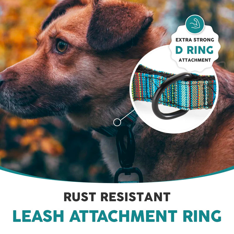 Embark Urban Dog Collar and Leash Set – Boho Dog Collar for Small Dogs with Strong Buckle and Matching 4 Ft Leash, Waterproof, Comfortable, and Perfect for Adult Dogs - PawsPlanet Australia