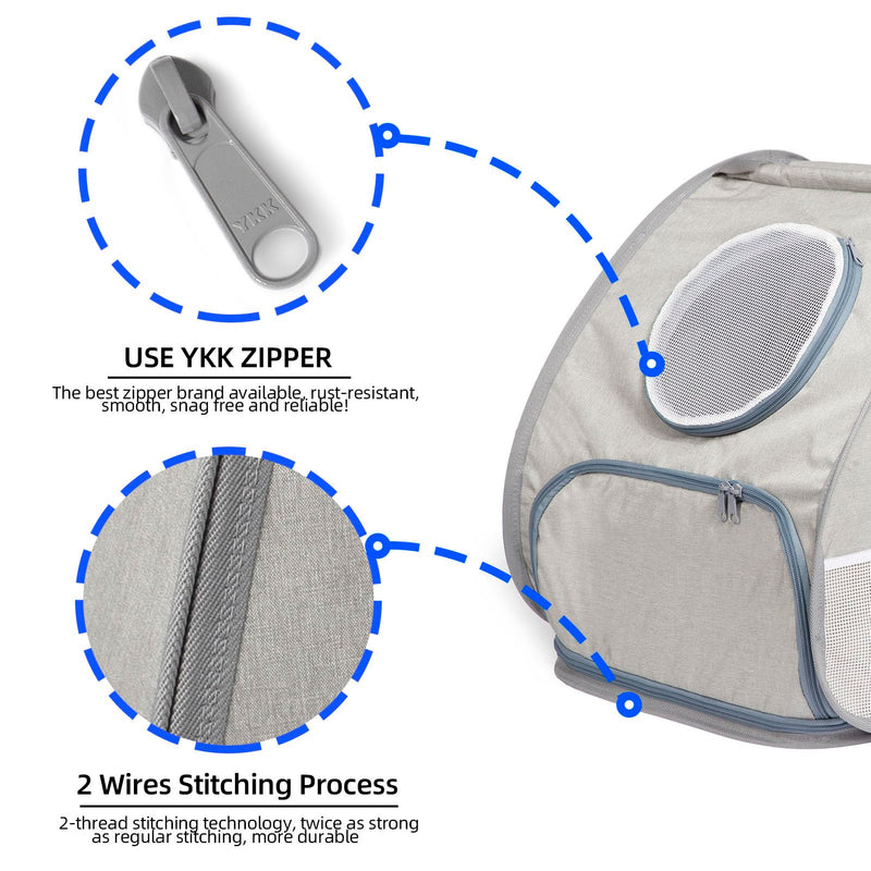 Collapsible Portable Cat Litter Box Standard for Travel Light Weight Leak-Proof?Sturdy?Prevent Litter Scatter Design Easy to Clean?Portable Cat Playpen?Collapsible Travel Puppy Carrier - PawsPlanet Australia
