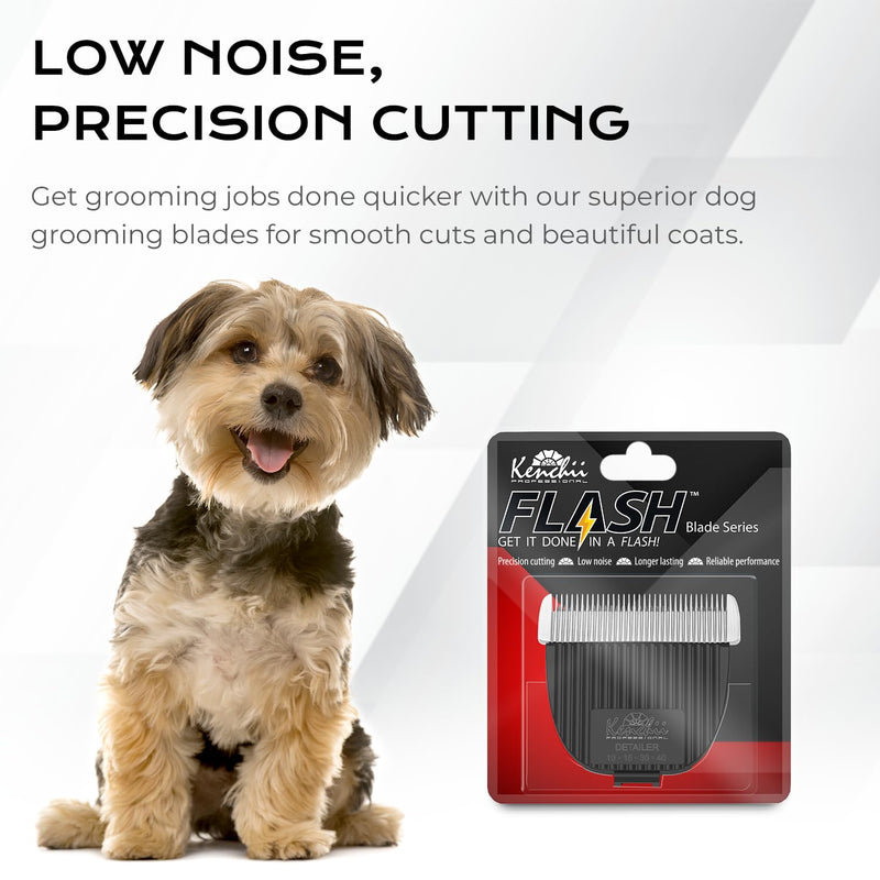 Kenchii Flash Clipper Blade (Fine Detailer) Only Compatible with Flash Clipper, Black & White Fine Detailer - PawsPlanet Australia