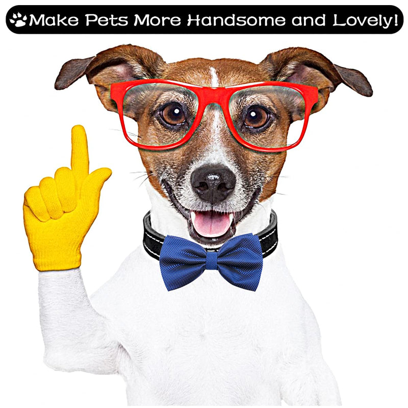 PET SHOW 10pcs 2.5”X4.5” Large Dogs Collar Attachment Bow Ties Embellishment Girls Boys Medium Dog Puppies Cats Collar Charms Accessories Bulk Slides Bowties for Birthday Wedding Parties 10pcs Bowties - PawsPlanet Australia