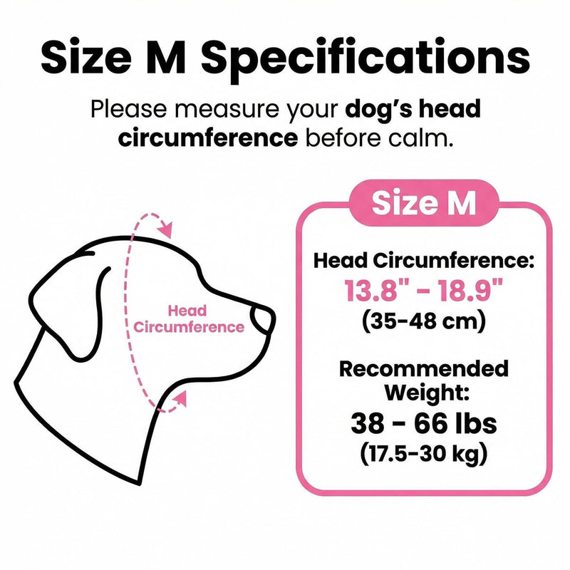 Ear Protection for Dogs - Adjustable Dog Ear Protection with Sound Insulation, Comfortable & Washable Design for All Breeds, Ideal for Bathing & Drying (Pink)