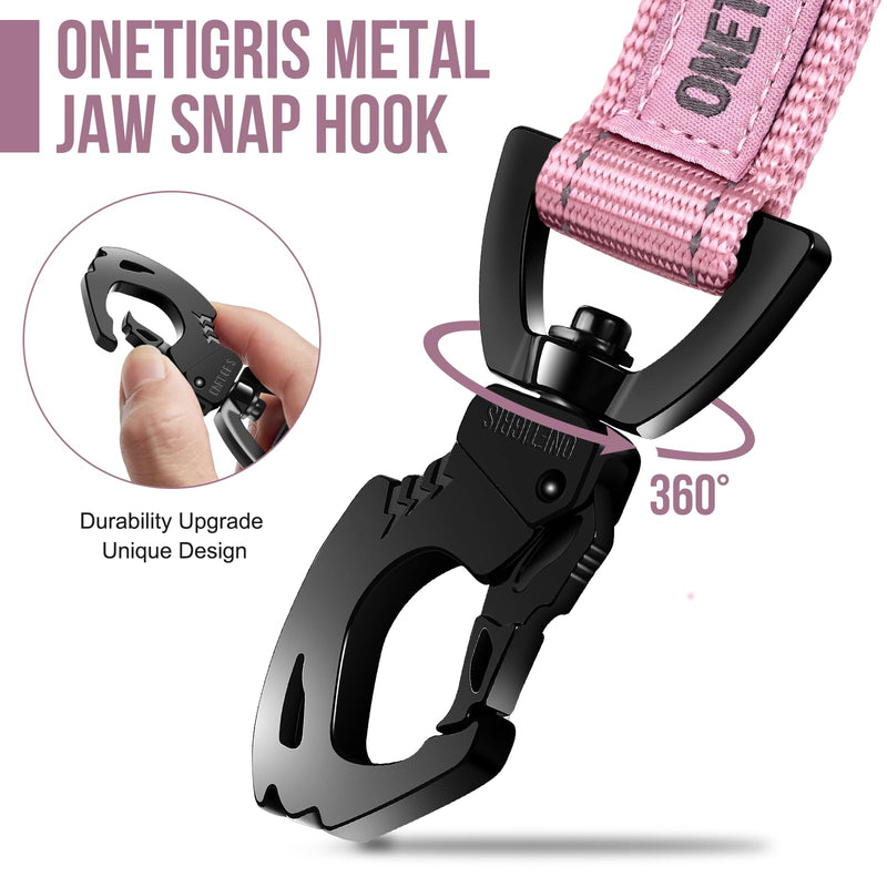 OneTigris Short Traffic Dog Leash for Small Medium Large Dogs(Pink,S) S Pink - PawsPlanet Australia