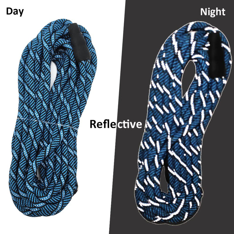 12FT Long Slip Lead Leash, 20ft 30ft 50ft Reflective Rope Training Lead No-Choking for Medium Dogs Small Puppy Pets Behavior Active Playing (Blue) 1/3 in x 12ft Blue - PawsPlanet Australia