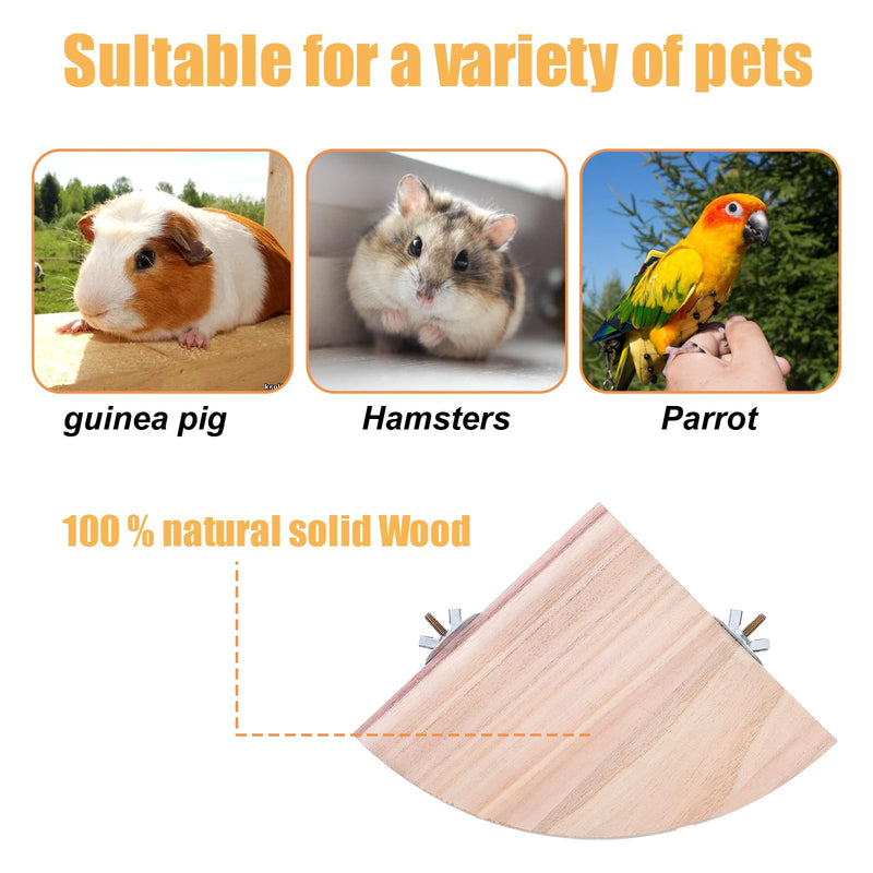 Bird Perch Stand, Wooden Platform for Parrots, Canaries, Cockatiels, Finches, Budgies, Lovebirds, Hamsters, Guinea Pigs, Chinchillas - PawsPlanet Australia