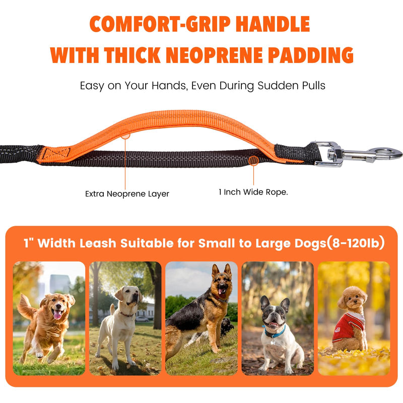 Hands Free Dog Leash with Lightweight Running Belt, Bungee Leash for Running Walking Hiking, Adjustable,Reflective,Durable Heavy Duty for Small Medium Large Dogs (8–120 lbs) (Military Green) Military Green - PawsPlanet Australia