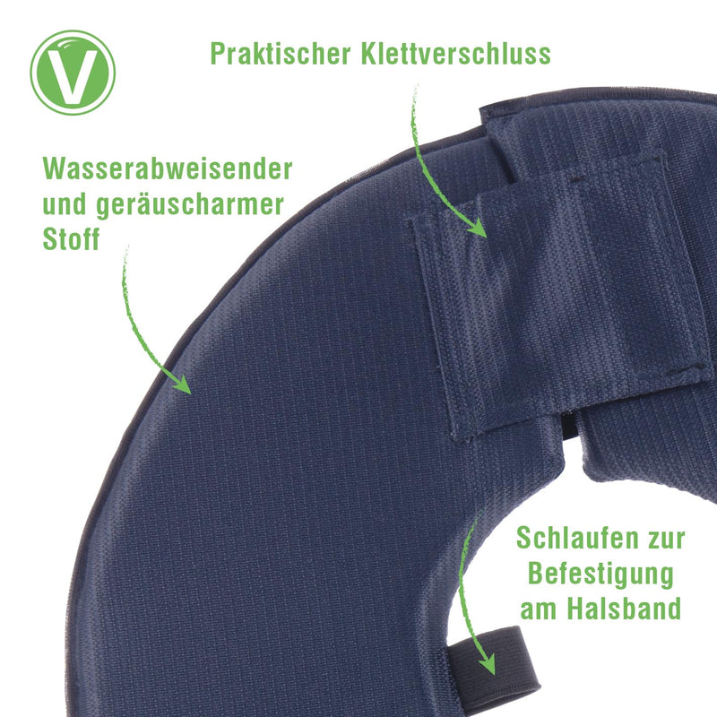 Vetlando Lick Protection Collar - Neck Collar for Dogs & Cats, Comfortable Alternative to Plastic Neck Collar, No Visual Impairment, Water-Repellent, Washable - M Circumference 35-40 cm, Diameter 40