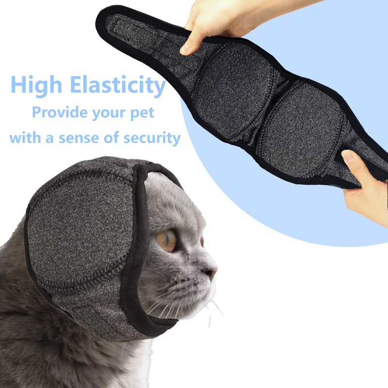 2 Pieces Dog Ear Muffs Dog Snood Ear Protector for Anxiety Relief and Grooming, Pet Dog Earmuff Ear Protectors for Comfort During Outdoor Activity, Cold Weather, Bath (S) S