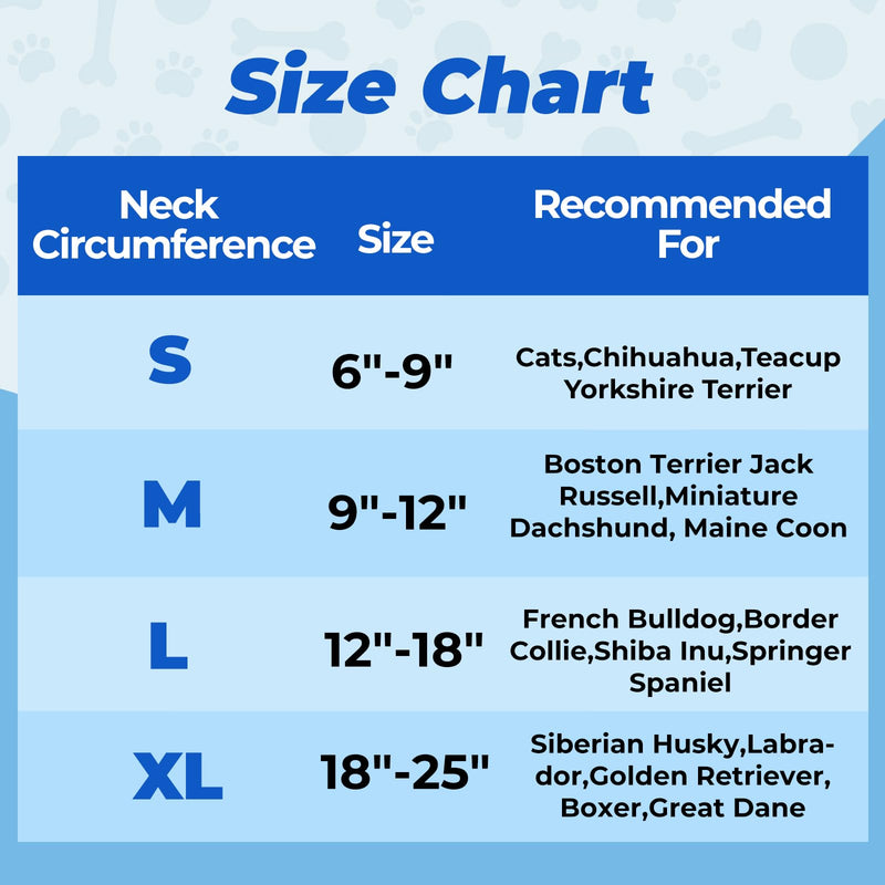 Dog Inflatable Cone Collar for XLarge Dogs,Grey [Neck:18"-25"] X-Large Grey - PawsPlanet Australia