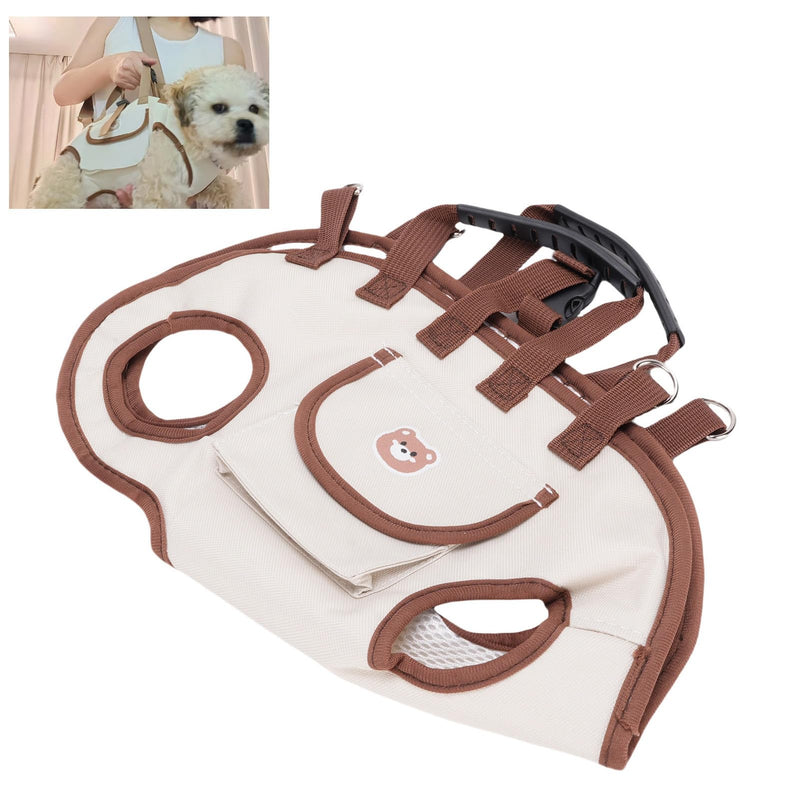 Denash Dog Lift Harness for Puppy,Dog Carry Sling with Adjustable Strap,Pet Support & Rehabilitation Sling Lift for Loss of Stability Dogs Walk(S Size) S size - PawsPlanet Australia