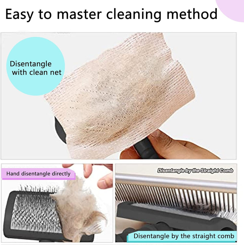 2PCS Slicker Brush for Dogs & Pet Comb, Professional Dog Grooming Brush with Extra Long Pins to Effectively Remove Tangles, Knots and Mats for Cockapoos, Labradoodles, Cavapoos and Golden Doodles - PawsPlanet Australia
