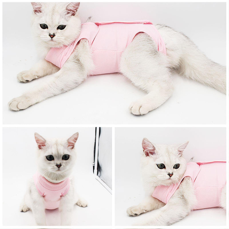 2 Pieces Post-Operative Clothing, Anti-Lick Pet Vest, Soft and Comfortable Clothing, Pet Supplies (Purple, Pink)