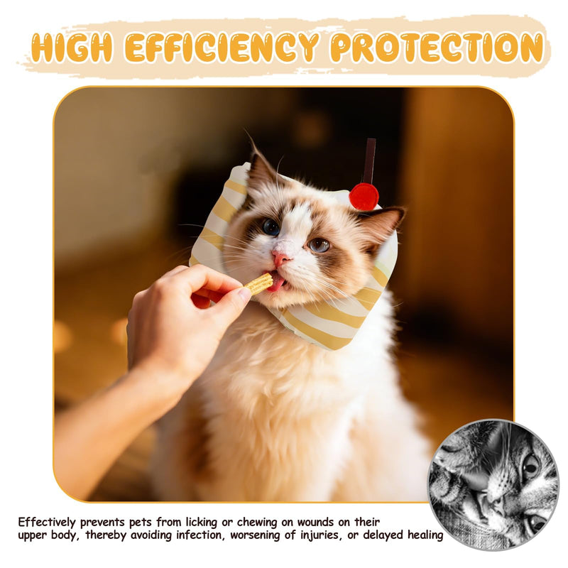 Elizabethan Soft Cat Collar, Adjustable Elizabethan Collar, Anti-Excession Protective Collars Dogs, Waterproof Cats, Donut for Pets After