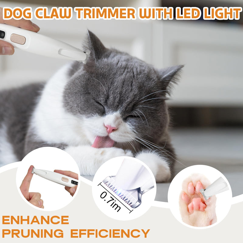 Dog Paw Trimmer, Multifunctional Pet Micro Precision Trimmer, Electric Dog Paw Hair Trimmer,Waterproof Rechargeable with LED Light, Low Noise Paw Fur Trimmer, for Dogs Cats Hair Trimming - PawsPlanet Australia