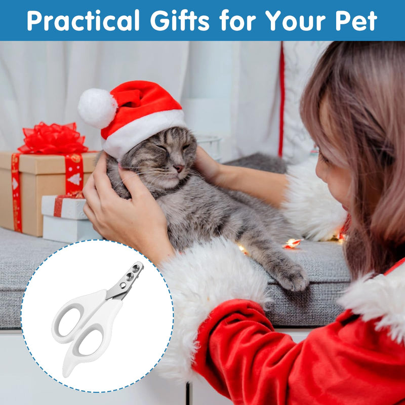 Cat Nail Clippers with Circular Cut Hole, 0.06” & 0.08” Double Round Hole Cat Nail Trimmer, Avoid Over Cutting Pet Nails Clippers with Safety Guard for Novice Pet Families - PawsPlanet Australia