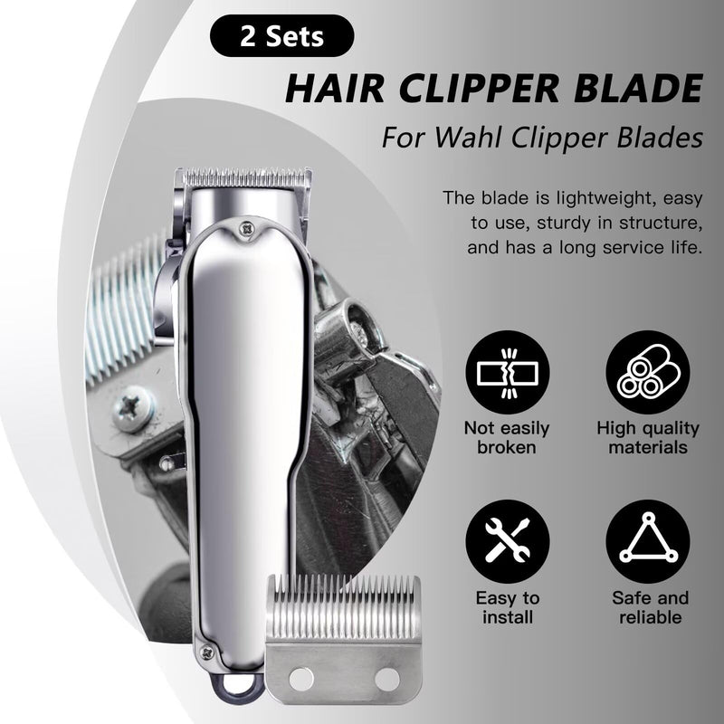 Upgraded 2 Pack 2 Hole Clipper Blade for Wahl ProSeriesPlatinum/Self-CutPro/Pet- Pro/Notfit Multi-Purpose79607 / 5Star / MagicClip / 5StarMagicClipCordless / 5StarSenior - PawsPlanet Australia