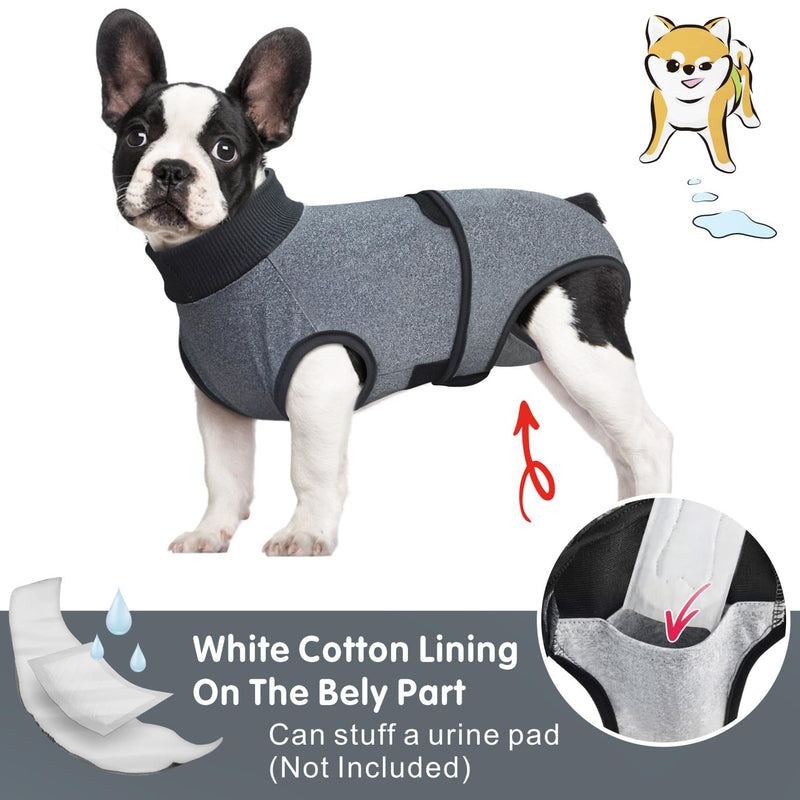 Idepet Dog Recovery Suit for Dogs After Surgery,Onesie Dogs Surgery Suit Female Male Soft Breathable Pet Bodysuit E-Collar & Cone Alternative Surgical Spay Suit Abdominal Anti Licking Wounds (M) Medium - PawsPlanet Australia