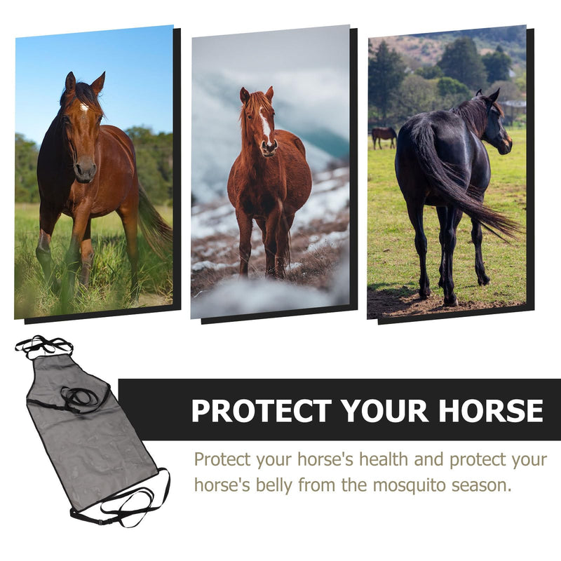 Totority Comfort Mesh Horsefly Sheet Flight Mesh net Horse Abdomen Protective Cover Apron Equestrian Supplies Adjustable Protective Cover Aquarium Bottom Grid Magna Guard for Horses Grille Breathable - PawsPlanet Australia