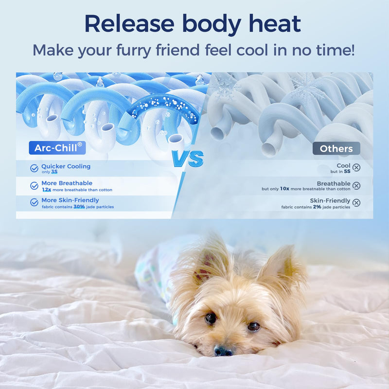 Rywell Cooling Blanket for Dogs, Large Dog Cooling Mat Q-Max>0.5, Durable&Versatile with Cooling&Soft Surfaces for All Seasons,Waterproof Protect Sofa Bed,40 * 60IN Washable Dog Blanket 60*40*IN - PawsPlanet Australia