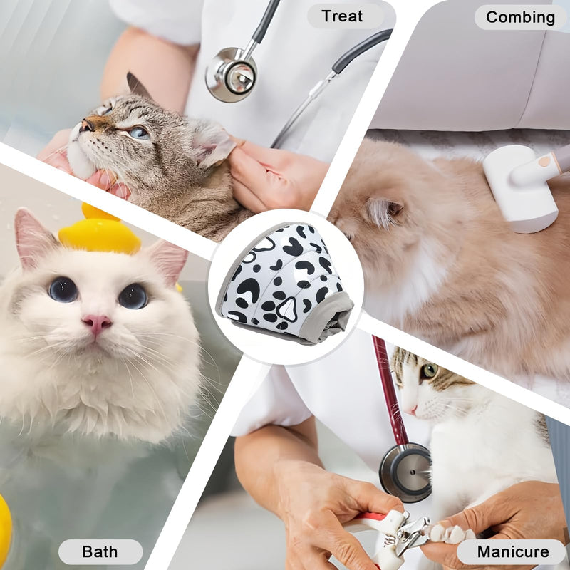 Cat Collar 10-13 cm Cat Collar Lick Protection Soft Cat Collar After Surgery Adjustable Collar Cat Collar Cone After Surgery and Injuries for Dogs and Cats Grey/Black (Ash)